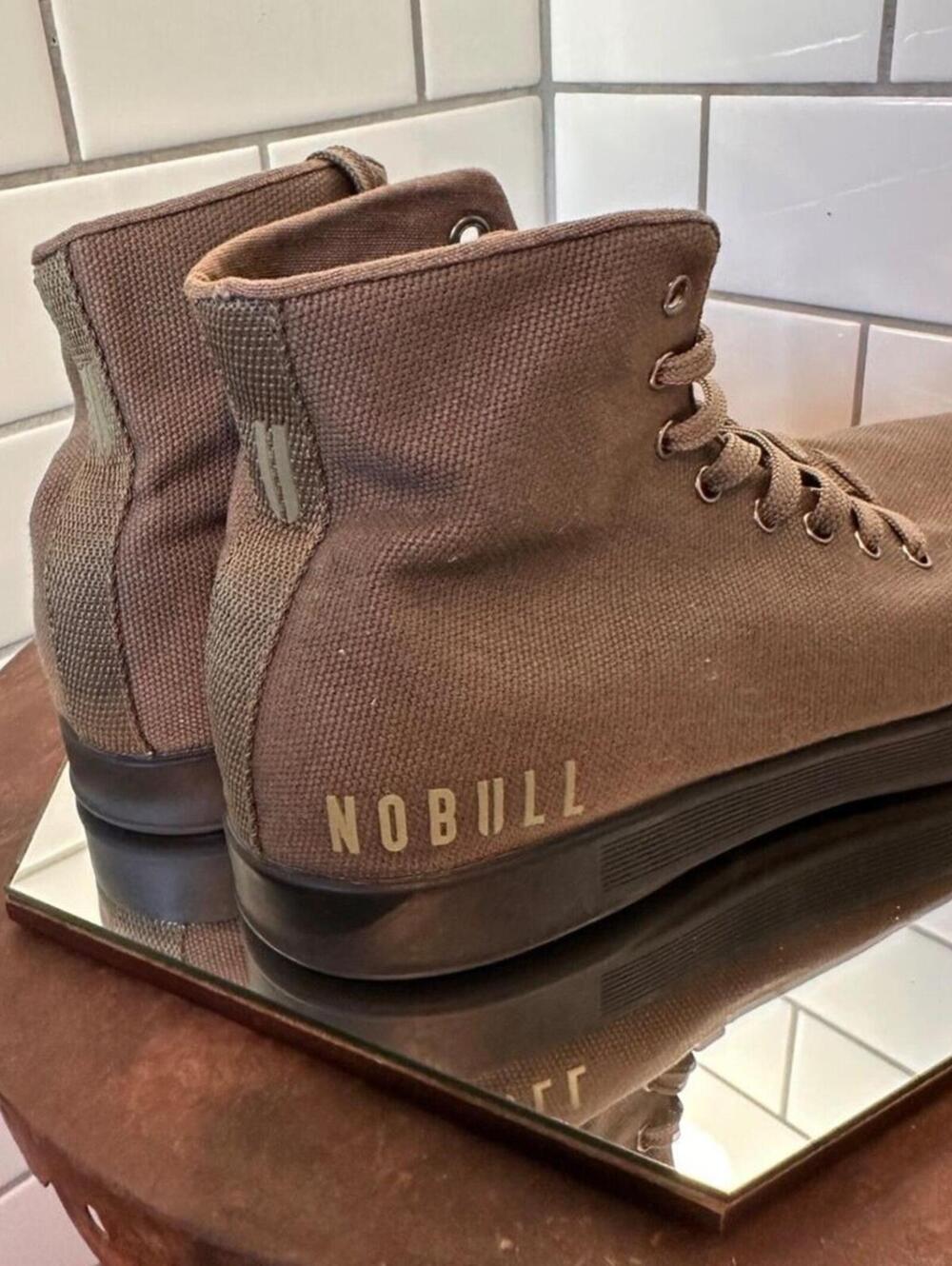 NOBULL No Bull Canvas High Top Trainers Size W7.5 / M6